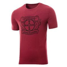 Fan-shop Tričko BAYER 04 LEVERKUSEN Logo burgundy Velikost: M