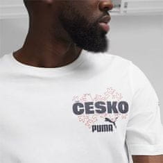 Puma Tričko ČESKÁ REPUBLIKA Ftblicons Tee white Velikost: XL