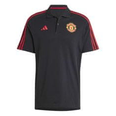 Adidas Polo MANCHESTER UNITED black Velikost: S