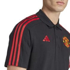 Adidas Polo MANCHESTER UNITED black Velikost: S