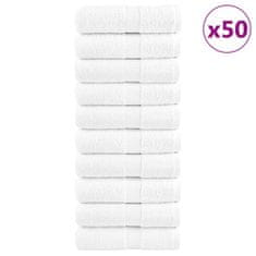 Vidaxl Premium ručníky SOLUND 50 ks bílé 30 x 50 cm 600 g/m²