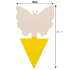 Repest Lepicí tyčinky proti hmyzu - 12 ks, žlutá, plast, 13x8 cm