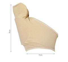 Soulima Gelový pásek na haluky, univerzální velikost, béžová barva, materiál: elastický gel, rozměry: 7x9cm