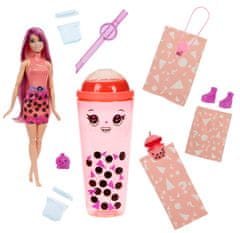 Mattel Panenka Barbie Pop Reveal Barbie bubble tea mangové koláčky, doplňky s 8 překvapeními, voňavé HTJ18