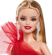 Mattel Sběratelská panenka Barbie Vánoční panenka, blond vlasy 2024 HRM61