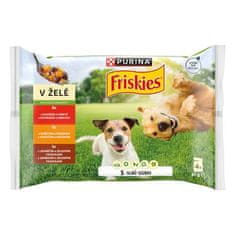 Friskies ADULT Multipack 4x85g hovězí + kuře + jehně v želé