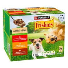 Friskies ADULT Multipack 24x85g hovězí+kuře+jehněčí v šťávě