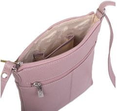 Dámská kožená crossbody kabelka 7001 B cameo rose