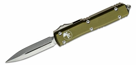 Microtech 122-10OD Ultratech OD Green Standard automatický nůž 8,8 cm, Stonewash, zelená, hliník