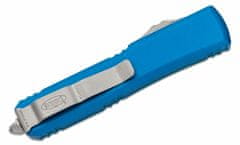 Microtech 122-12BL Ultratech Blue Full Serrated automatický nůž 8,8 cm, Stonewash, modrá, hliník