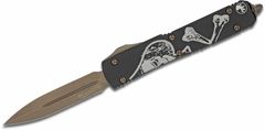 Microtech 122-13DC Ultratech Bronze Skull/Death automatický nůž 8,8 cm, bronzová, černá, hliník