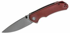 Civilight C2102B Brazen Burgundy kapesní nůž 8,8 cm, Stonewash, červená, G10