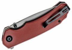 Civilight C2102B Brazen Burgundy kapesní nůž 8,8 cm, Stonewash, červená, G10