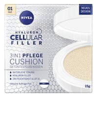 Nivea Pečující tónovací krém v houbičce 3 v 1 Hyaluron Cellular Filler 15 g (Odstín 02 Medium)