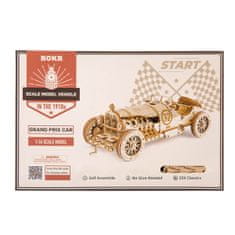 InnoVibe Závodní auto U-9 Grand Prix - 3D dřevěná stavebnice