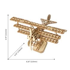 InnoVibe Dvouplošník - 3D dřevěná stavebnice