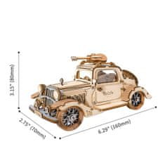 InnoVibe Automobil Vintage - moderní 3D dřevěné puzzle