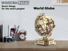 InnoVibe Wooden City 3D puzzle Globus 231 dílů
