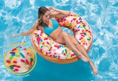 InnoVibe Nafukovací kruh bílý donut 114 cm