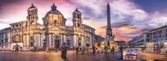 InnoVibe Panoramatické puzzle Piazza Navona, Řím 500 ks