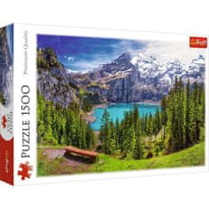 InnoVibe Panoramatické puzzle Jezero Oeschinen, Švýcarsko 1500 ks