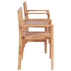 Vidaxl 3dílný bistro set masivní teak