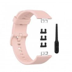 BStrap Silicone řemínek na Huawei Watch Fit, sand pink