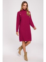 Made of Emotion Dámské svetrové šaty Thesisia růžová L/XL