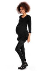 PeeKaBoo Dámský těhotenský svetr Cheen černá L/XL