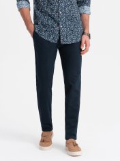 OMBRE Pánské chinos Pagwyn navy S