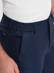 OMBRE Pánské chinos Iannala navy S