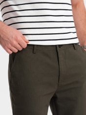 OMBRE Pánské chinos Pagwyn khaki S