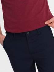 OMBRE Pánské chinos Kymil navy S