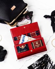 Peterson Dámská kožená peněženka Clalgi červená One size
