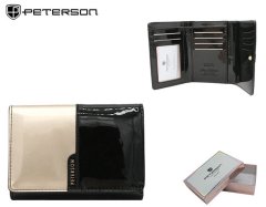 Peterson Dámská peněženka Dembele lesklá zlato-černá One size