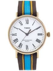 Timex Dámské analogové hodinky Oyella modro-hnědá One size