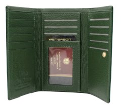 Peterson Dámská peněženka Stargut tmavě zelená One size