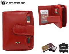 Peterson Dámská kožená peněženka Conde červená One size