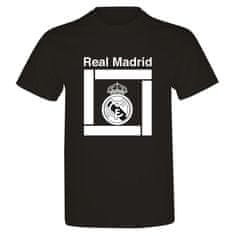 Fan-shop Tričko REAL MADRID Square black Velikost: S