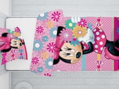 Jerry Fabrics Povlečení Minnie Mouse s květinami