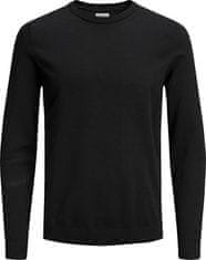 Jack&Jones Pánský svetr JJEBASIC 12137190 Black (Velikost M)