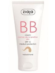 Ziaja BB krém pro normální, suchou, citlivou pleť tón přirozený SPF15 50 ml