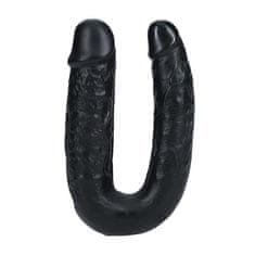 RealRock U Shaped Double dildo - černé