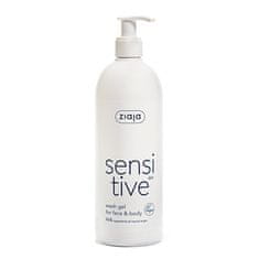 Ziaja Krémový mycí gel na obličej a tělo Sensitive (Face & Body Wash Gel) 400 ml