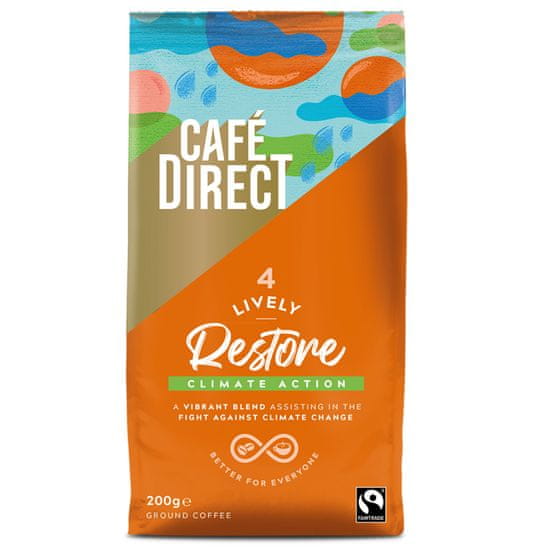 Cafédirect mletá káva Lively s tóny karamelu 200 g