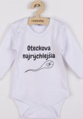 NEW BABY Body s potiskem New Baby Oteckova najrýchlejšia 86 (12-18m)