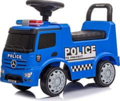 MILLY MALLY Dětské odrážedlo se zvukem Mercedes Milly Mally POLICE modré