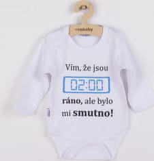 NEW BABY Body s potiskem New Baby 02:00 ráno 68 (4-6m)