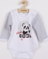 NEW BABY Kojenecké body s dlouhým rukávem New Baby Panda 80 (9-12m)