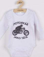 NEW BABY Body s potiskem New Baby Motorkář jako táta 86 (12-18m)